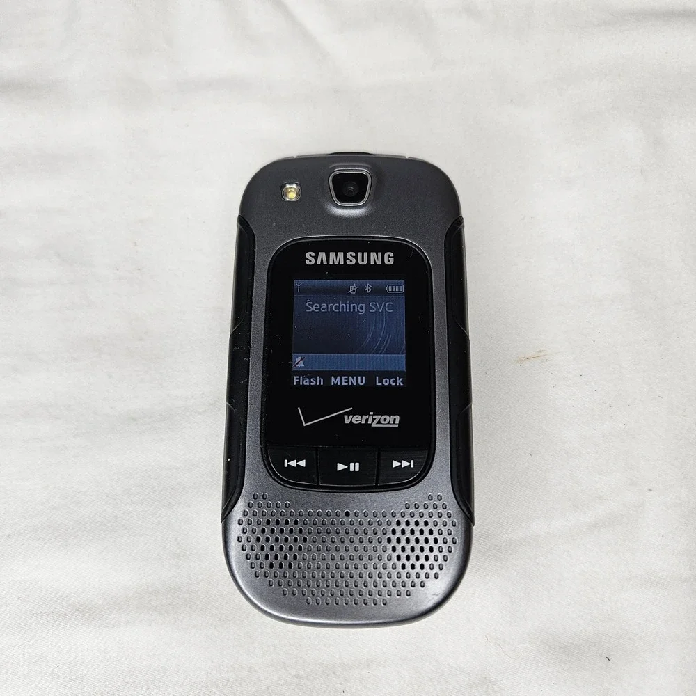 Samsung Convoy 2 SCH-U660 Verizon Rugged Flip Phone Gray Black Dual Screen